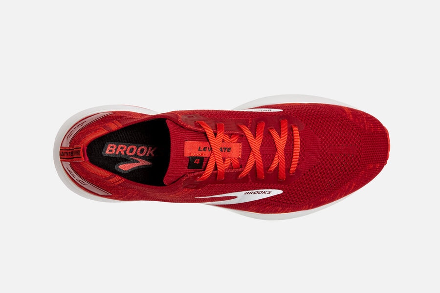 Brooks Levitate 4 Road Loopschoenen Heren - Rood/Roze/Wit - 307621QMX